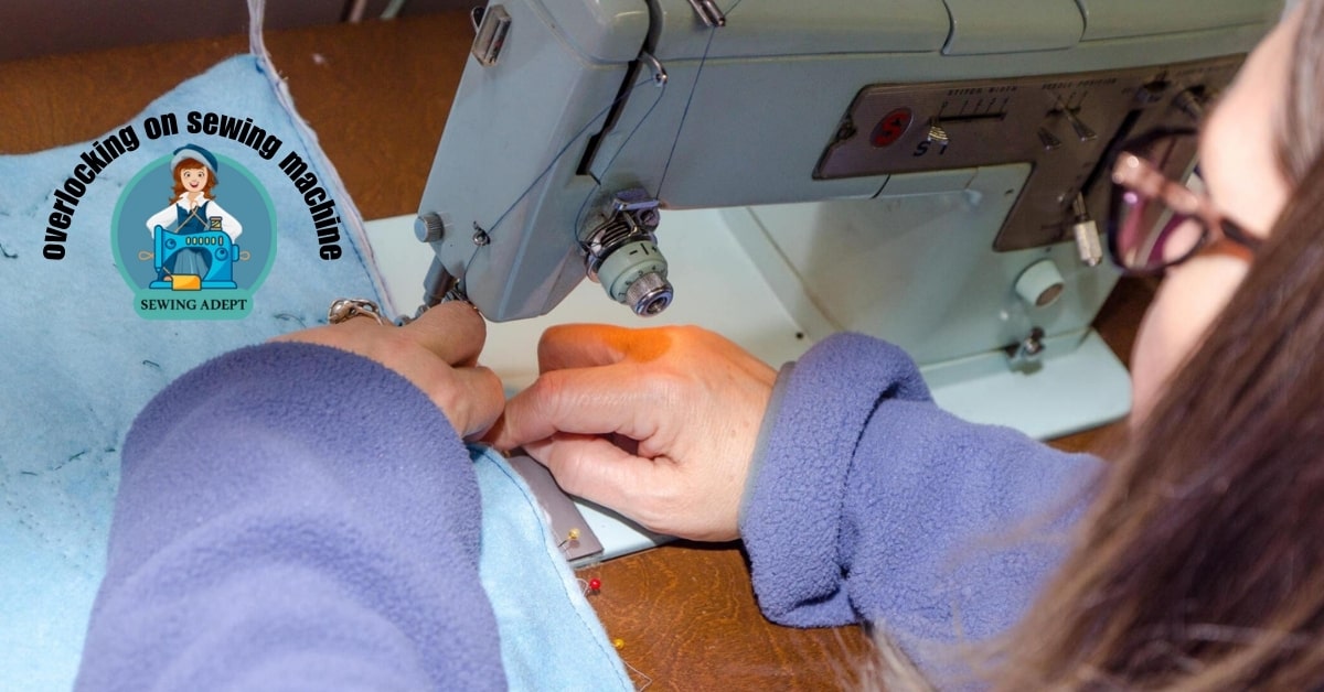 overlocking on sewing machine